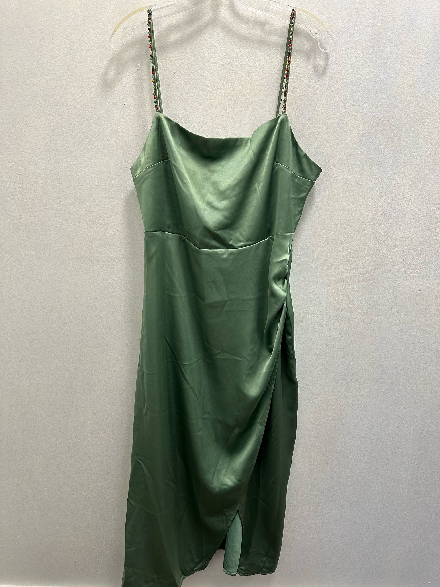 ZARA Beaded Strap Satin Dress NWT – Southern Daisies Boutique