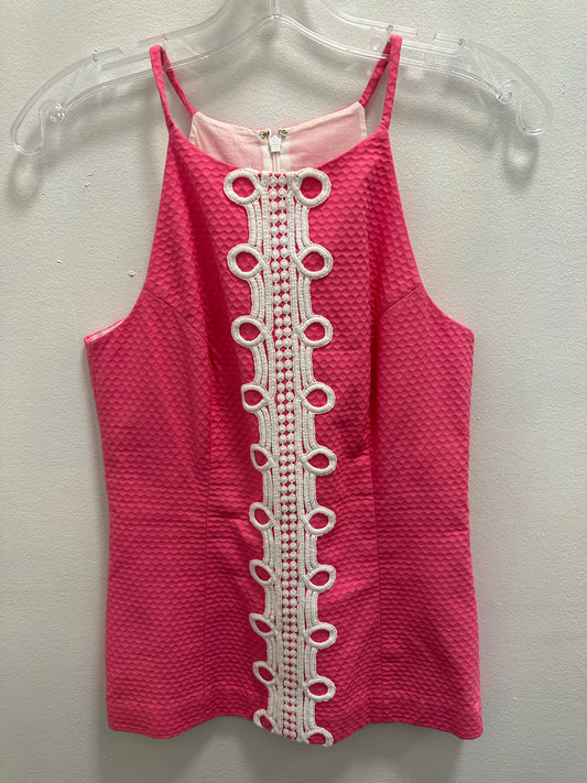 Lilly Pulitzer Pink Crochet Top