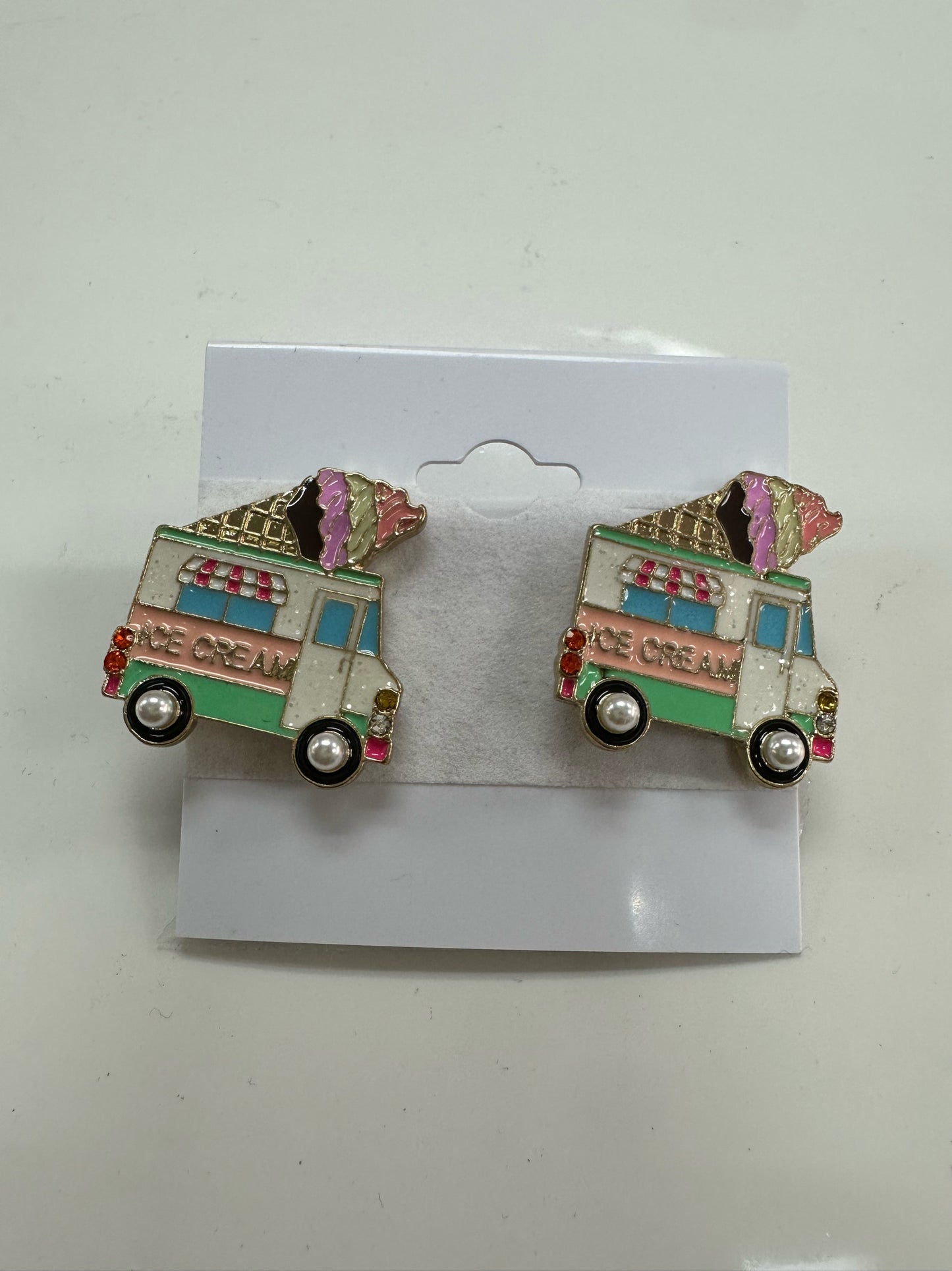 Ice Cream Truck Earrings