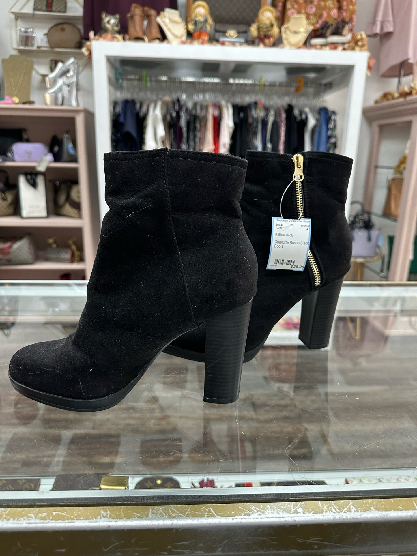 Charlotte Russe Black Boots