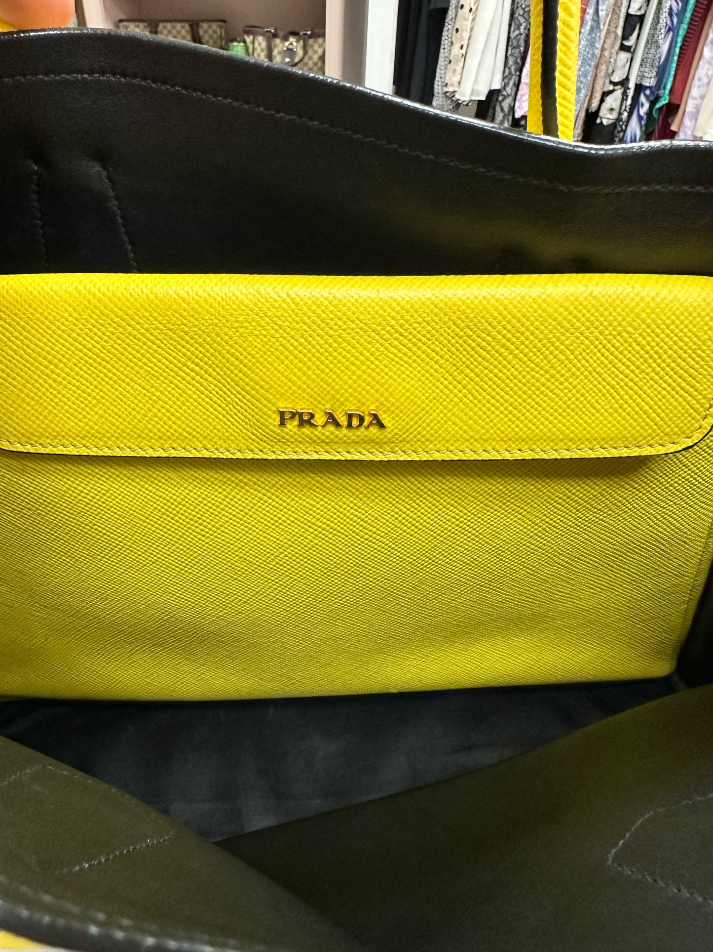 Prada Saffiano Leather Double Tote