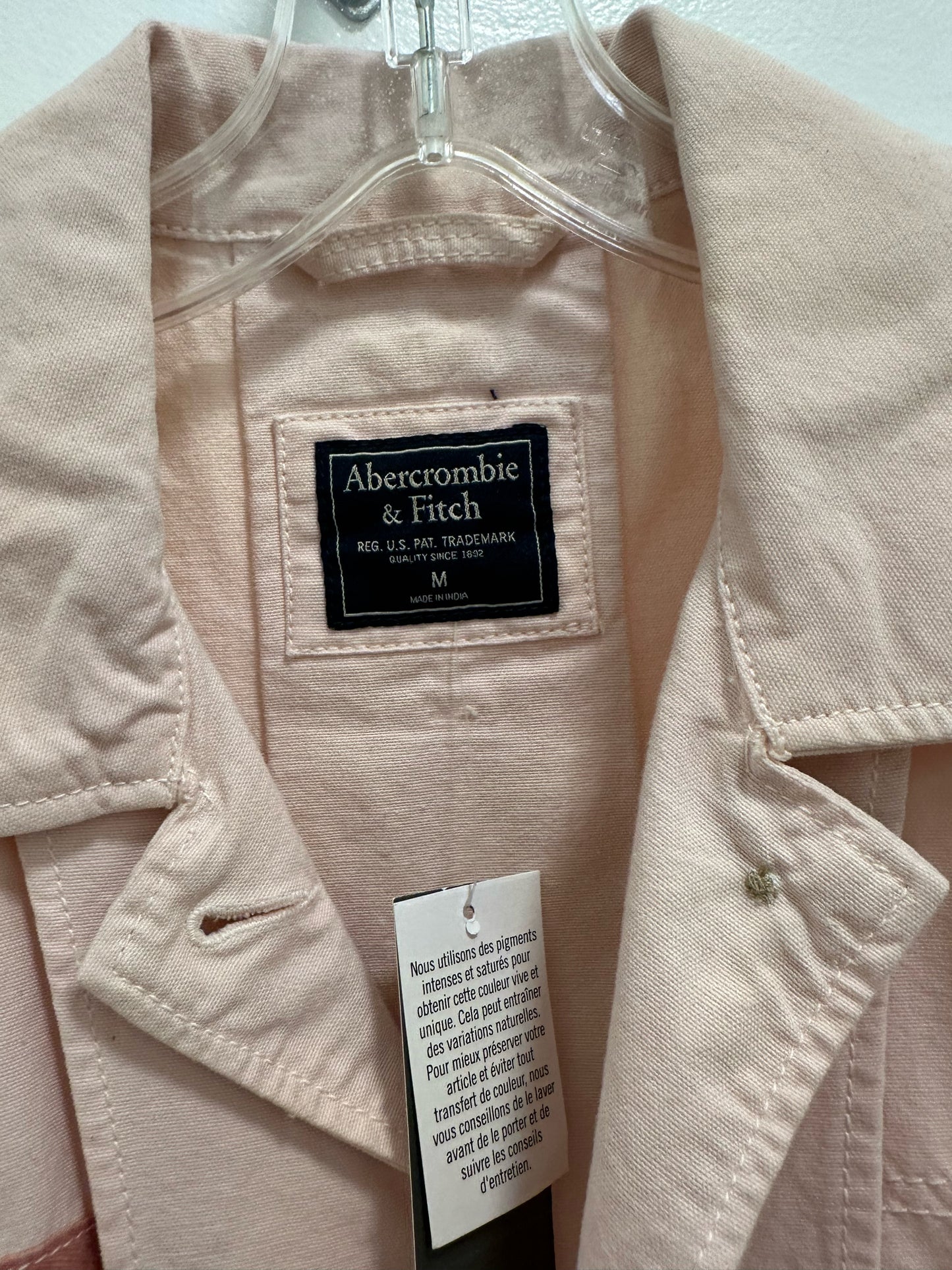 Abercrombie & Fitch Baby Pink Button Up Vest NWT