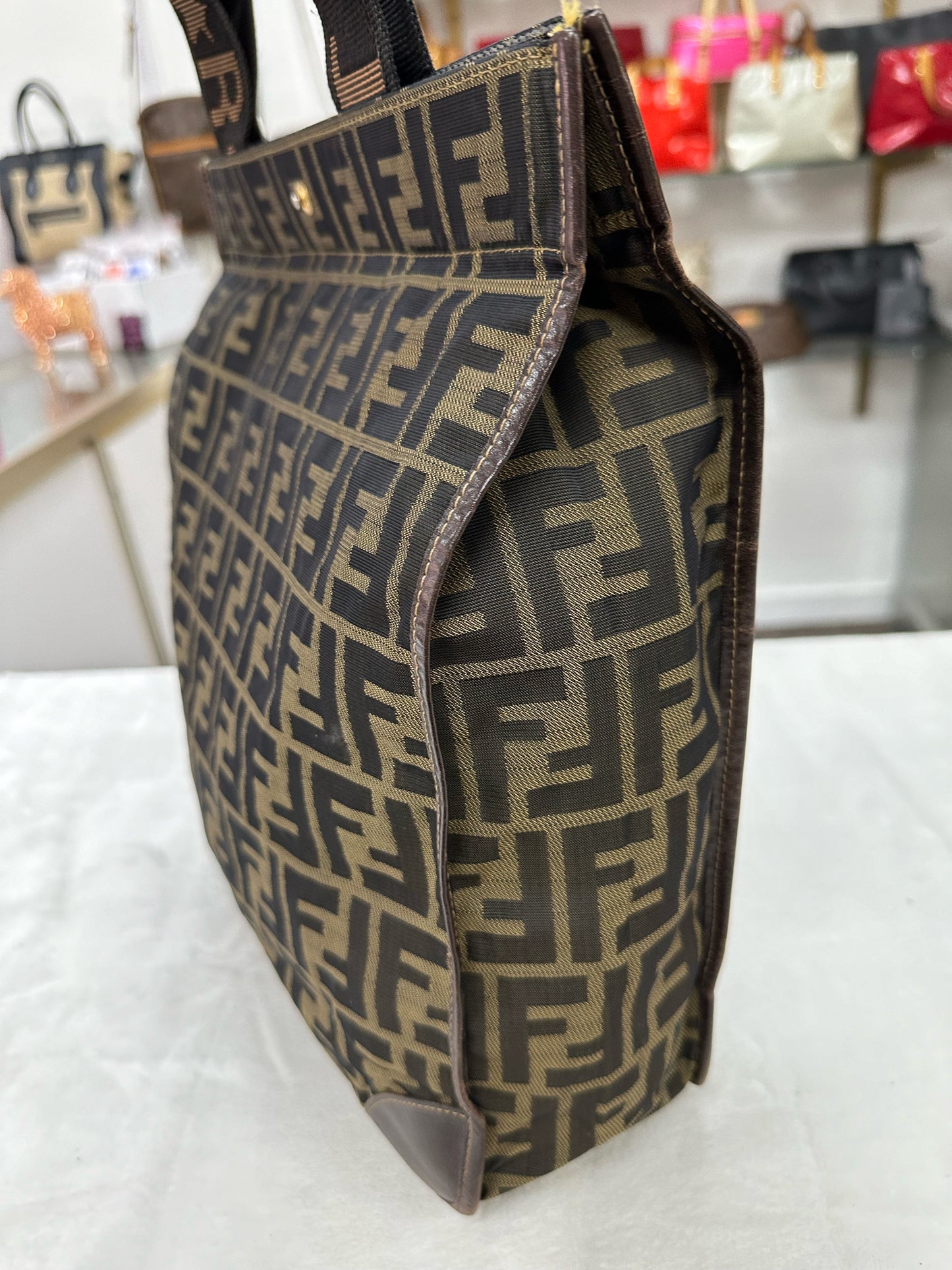 FENDI Zucca Jacquard Foldable Tote