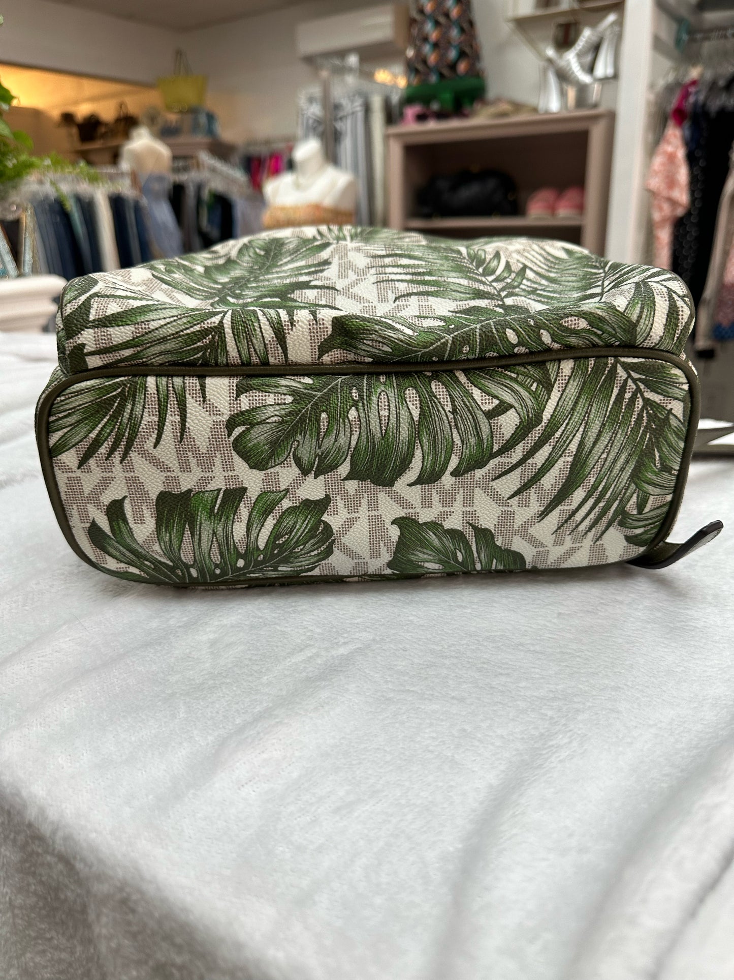 Michael Kors Palm Leaf Backpack