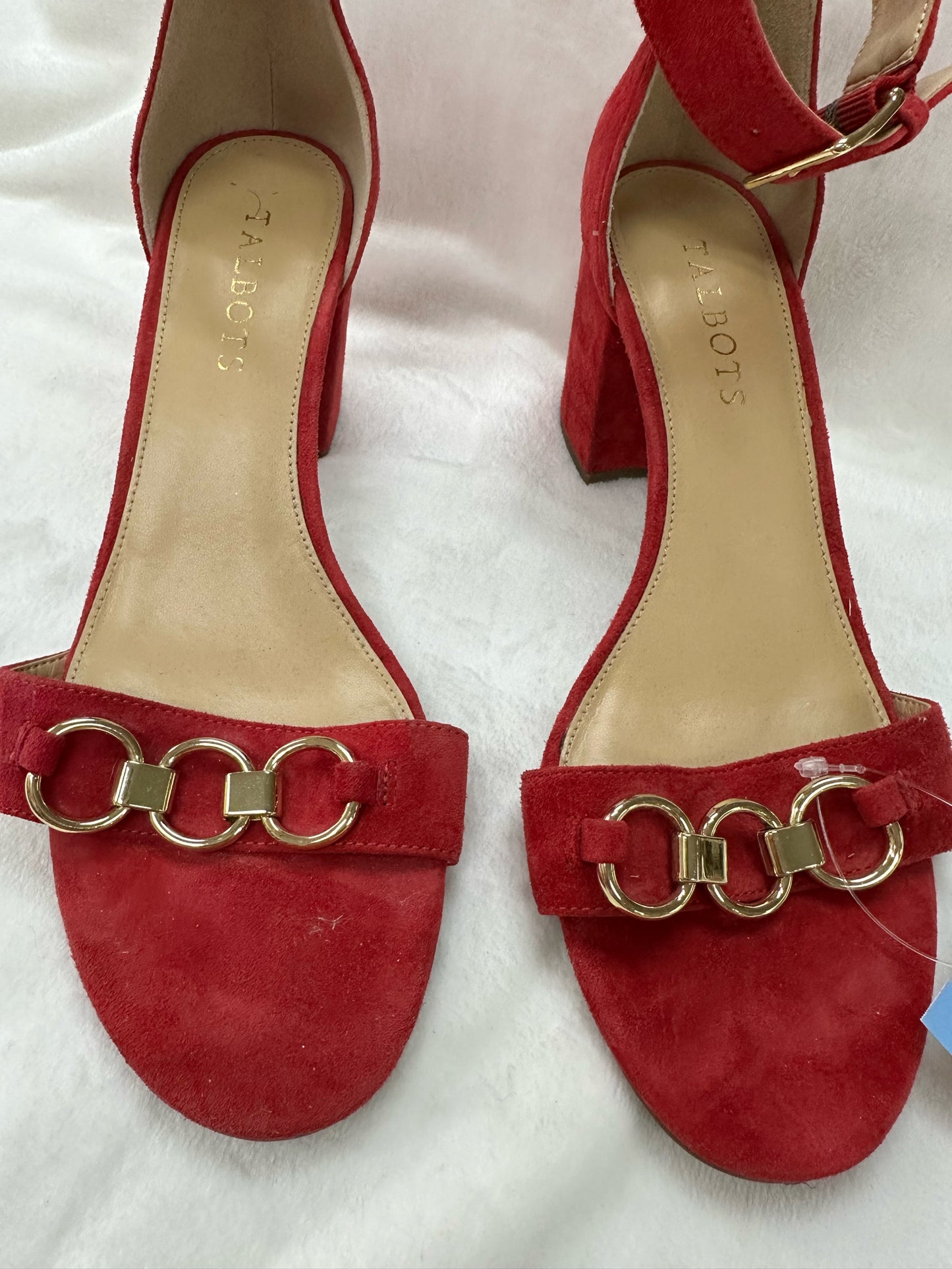 Talbots Red Velvet Block Heels