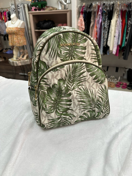 Michael Kors Palm Leaf Backpack