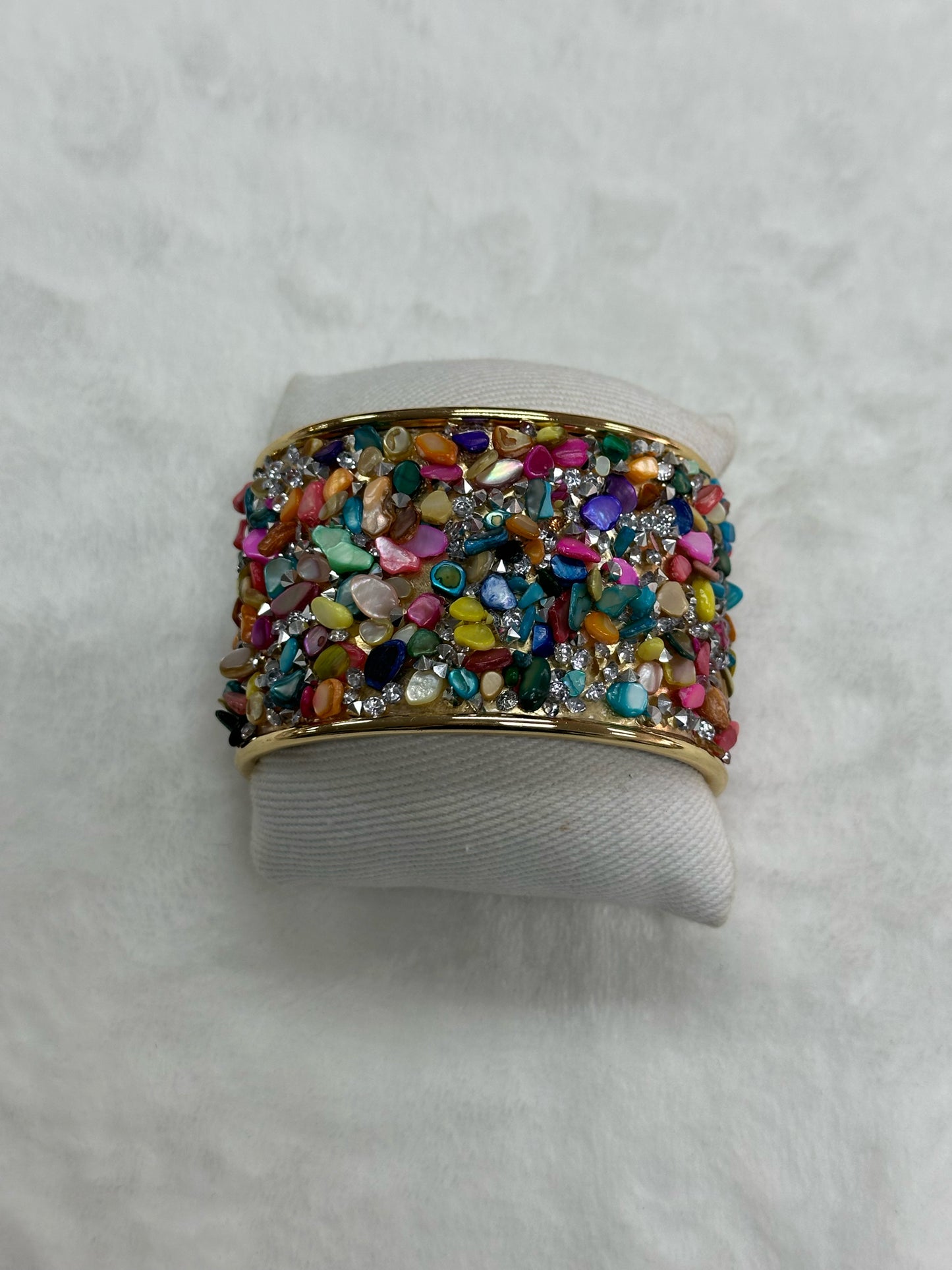 Multi-Color Stone Bangle