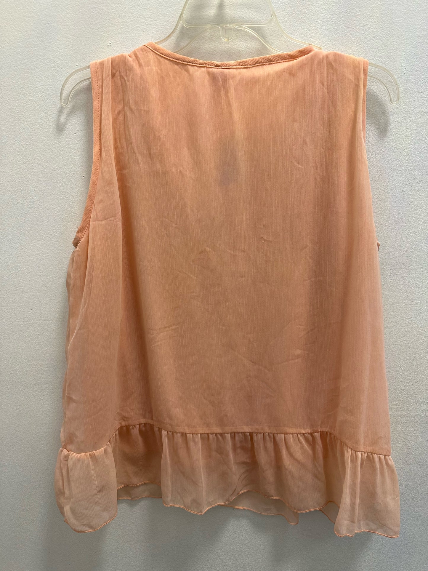 JW Peach Blouse w/ Pearl Design and Tassles