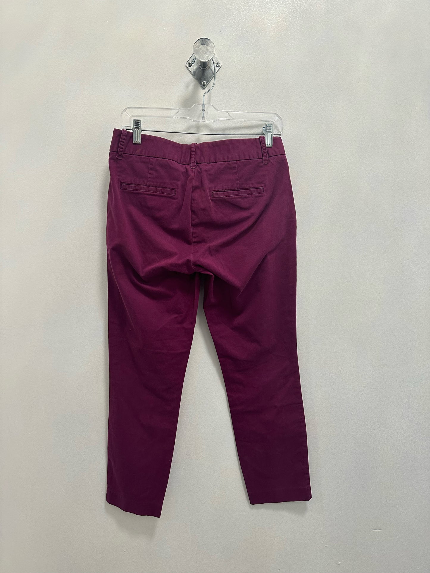 J. Crew Frankie Magenta Cropped Pants