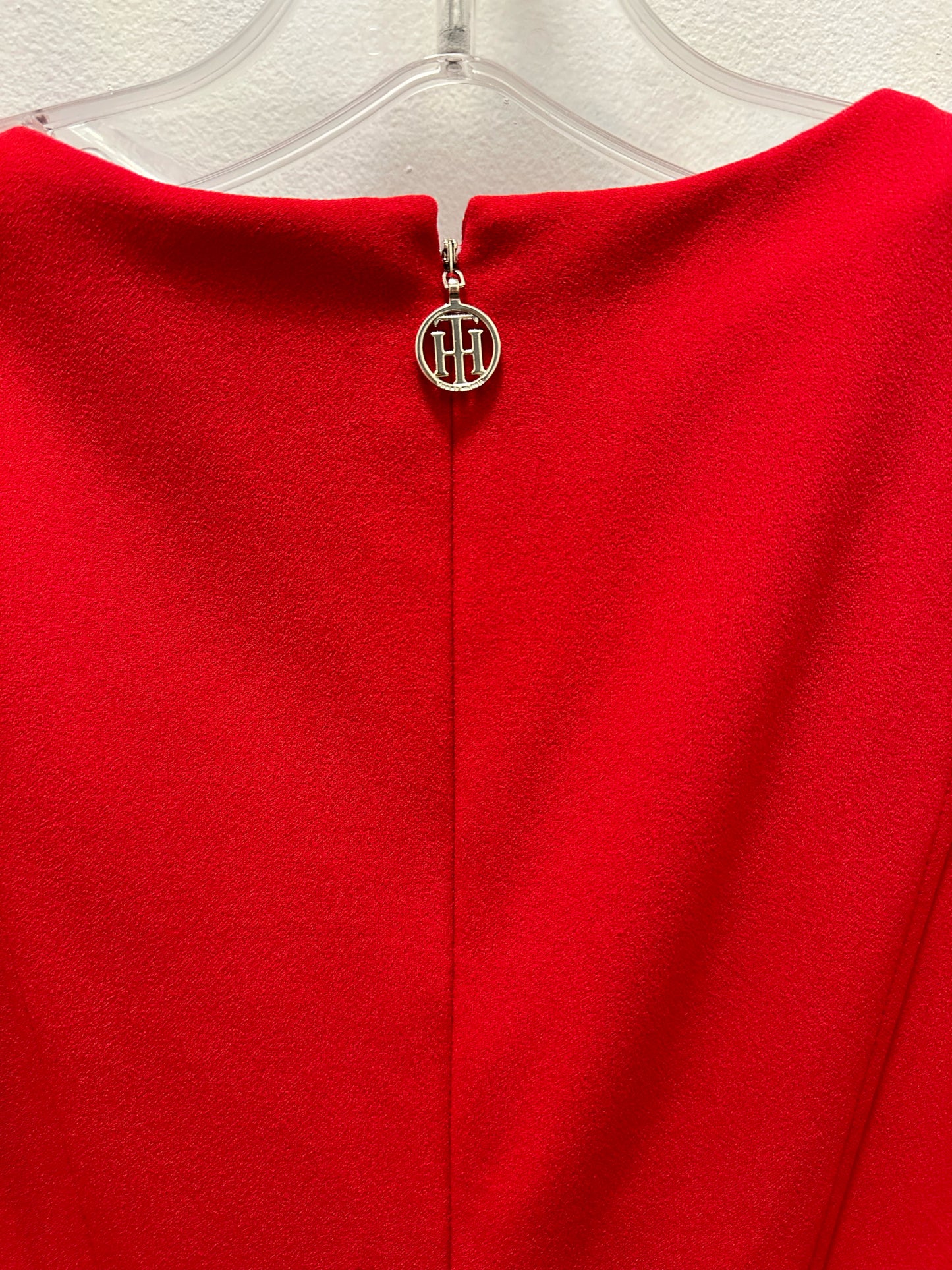 Tommy Hilfiger Red W/ Black Belt Dress