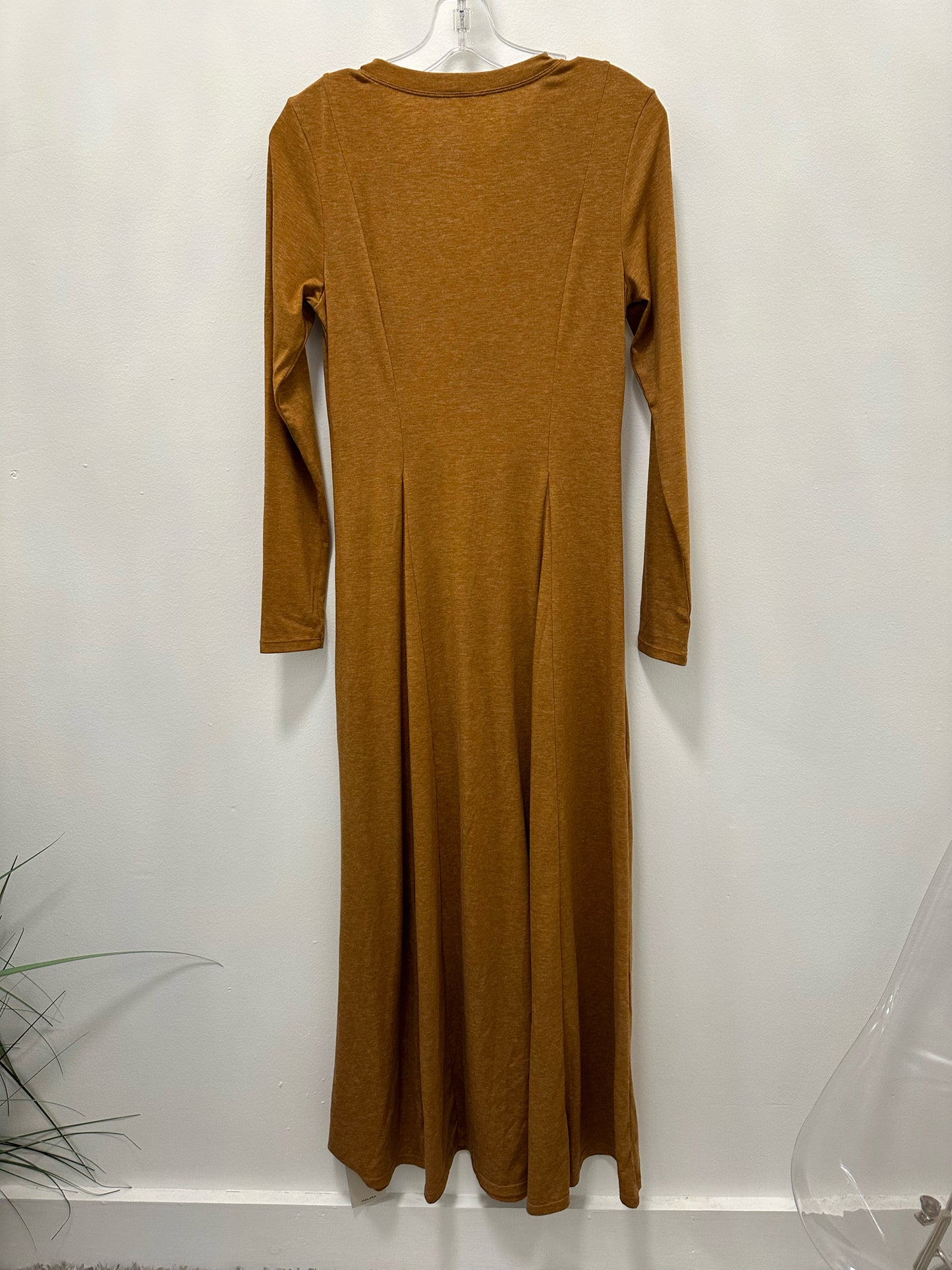 Halara Bronze Long Sleeve Maxi Dress NWT