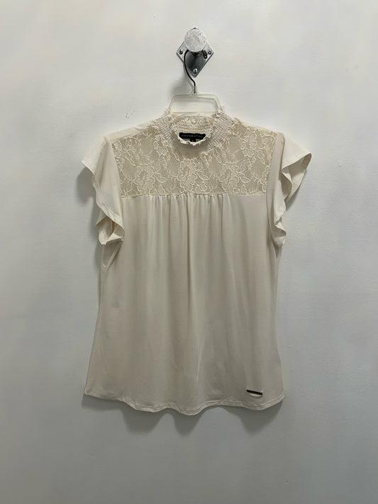 Adrienne Vittadini White Short Sleeve