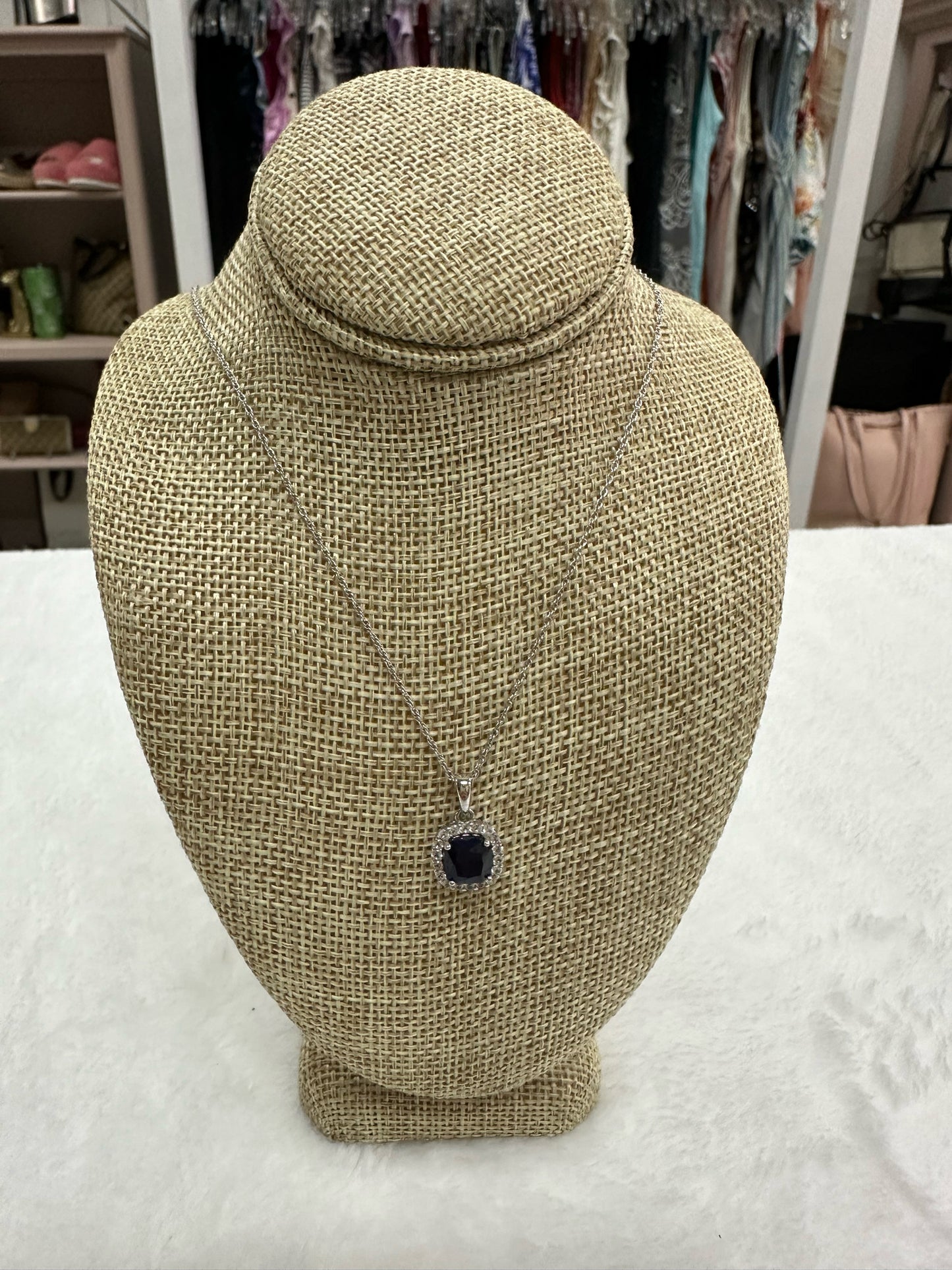 Sterling Necklace W/ Stone