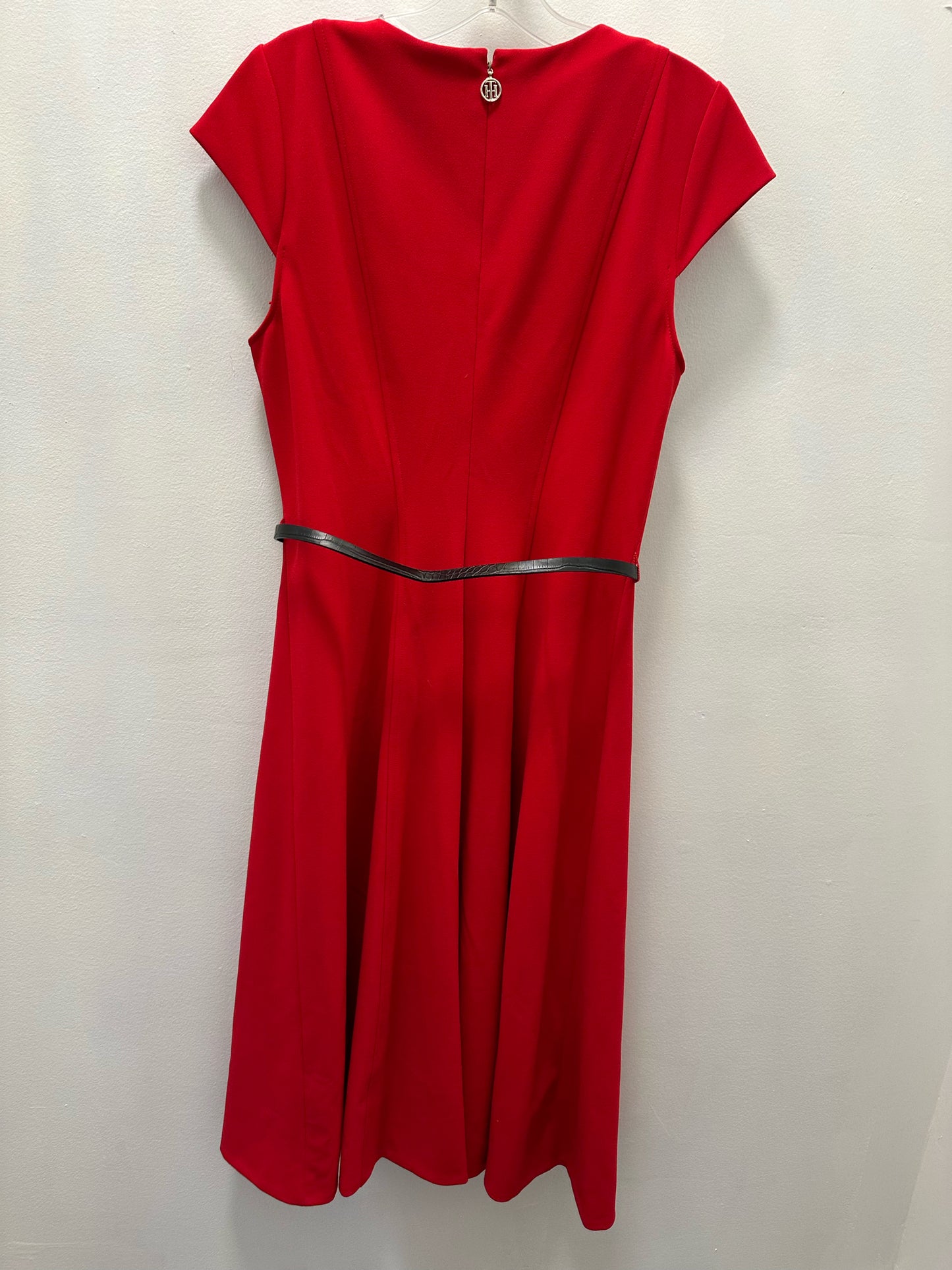 Tommy Hilfiger Red W/ Black Belt Dress