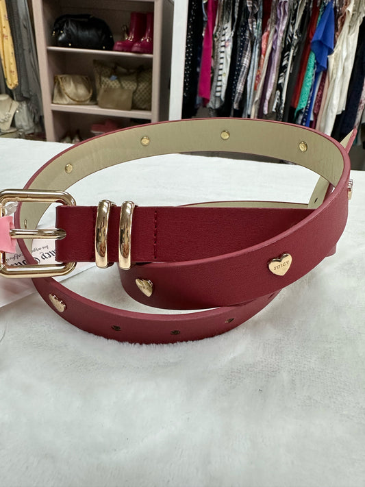 Juicy Couture Red Heart Belt NWT