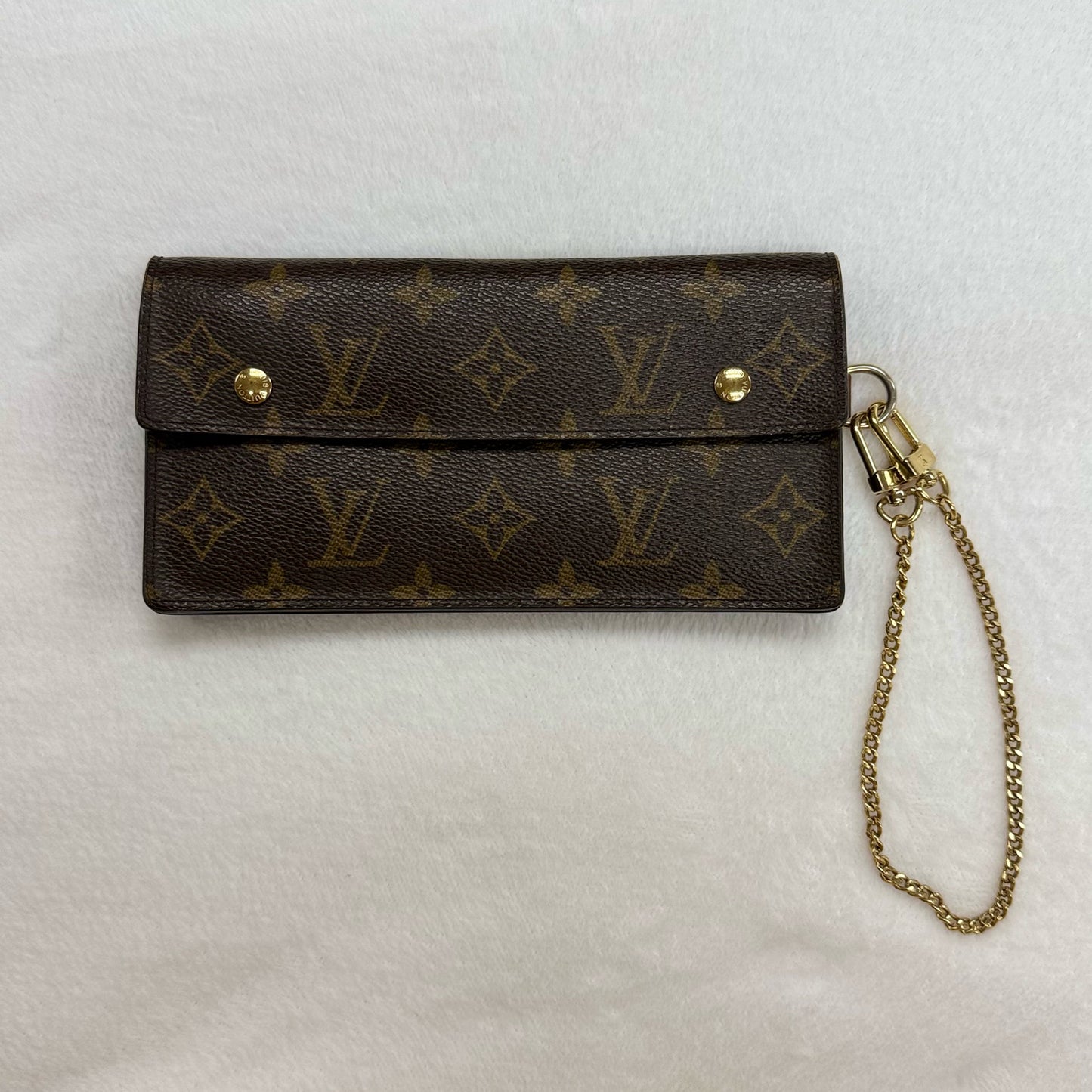 Louis Vuitton Accordeon Snap Wallet W/ Chain