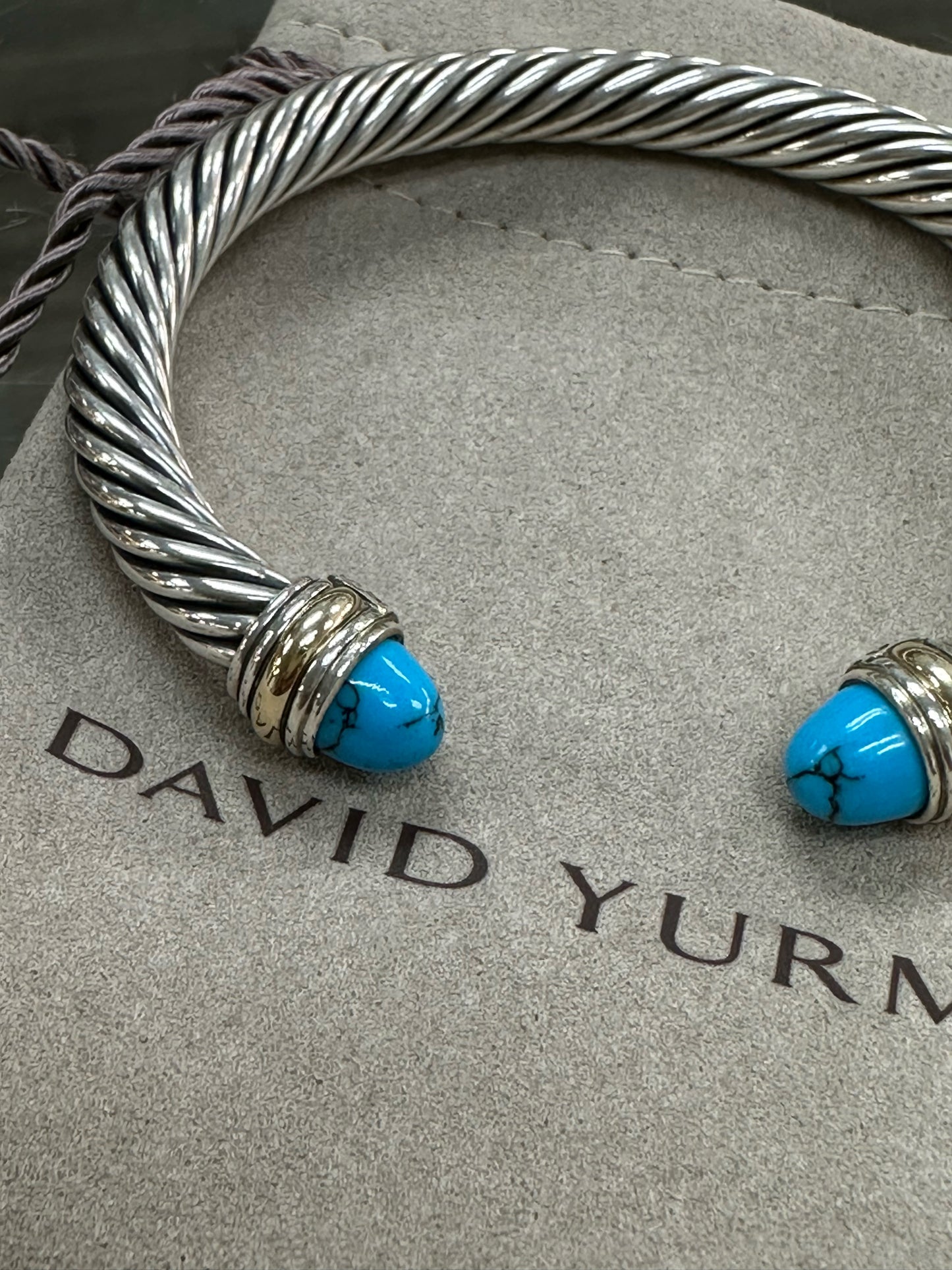 David Yurman Cable Classics Turquoise Cuff