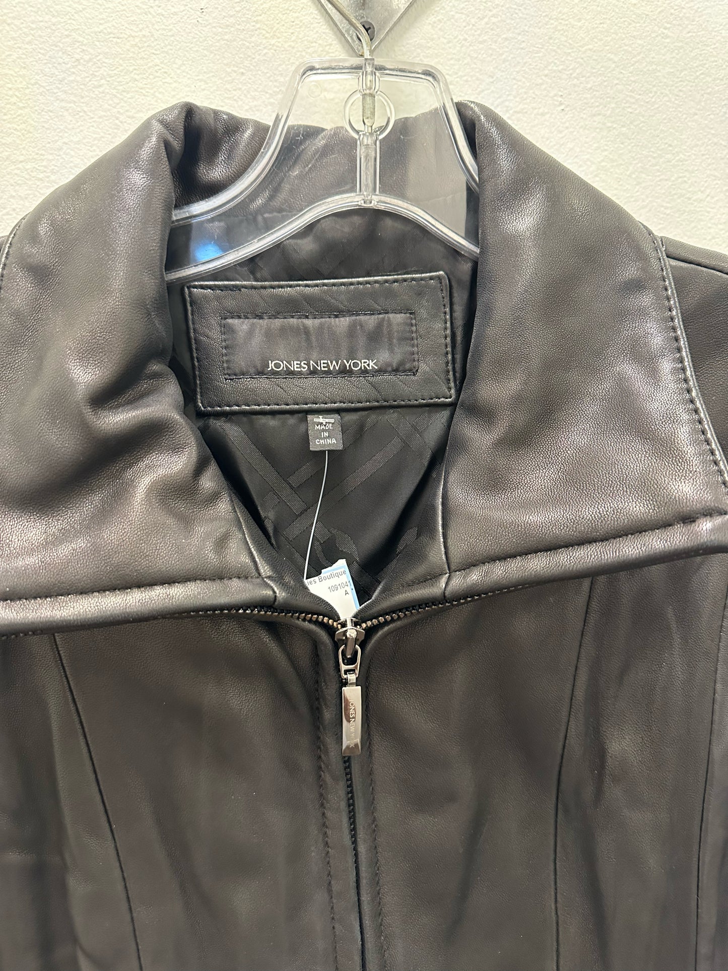 Jones NY Black Leather Jacket