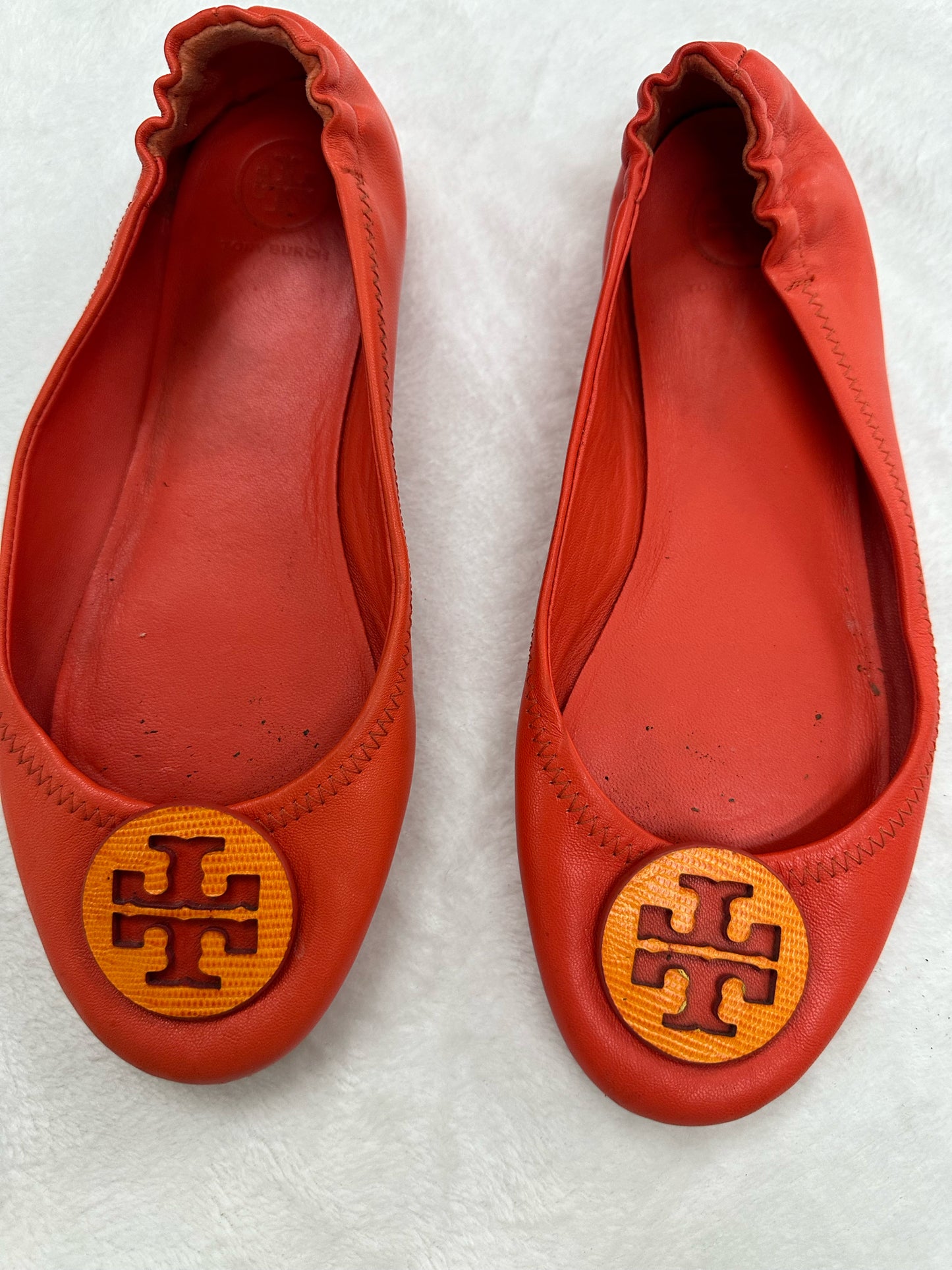 Tory Burch Orange Ballet Flats