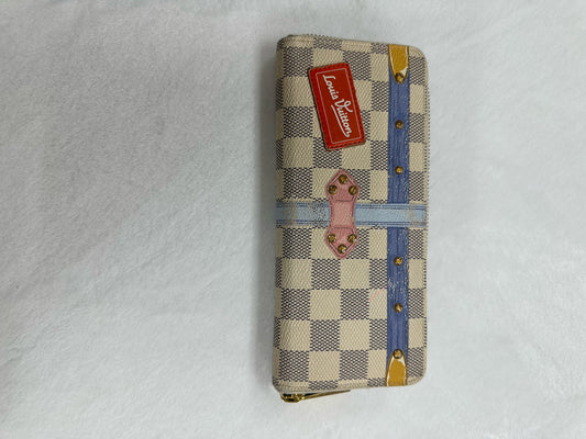 Louis Vuitton Damier Azur Summer Trunks Clemence Wallet