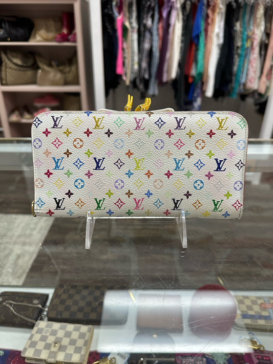 Louis Vuitton Multi White Snap Wallet