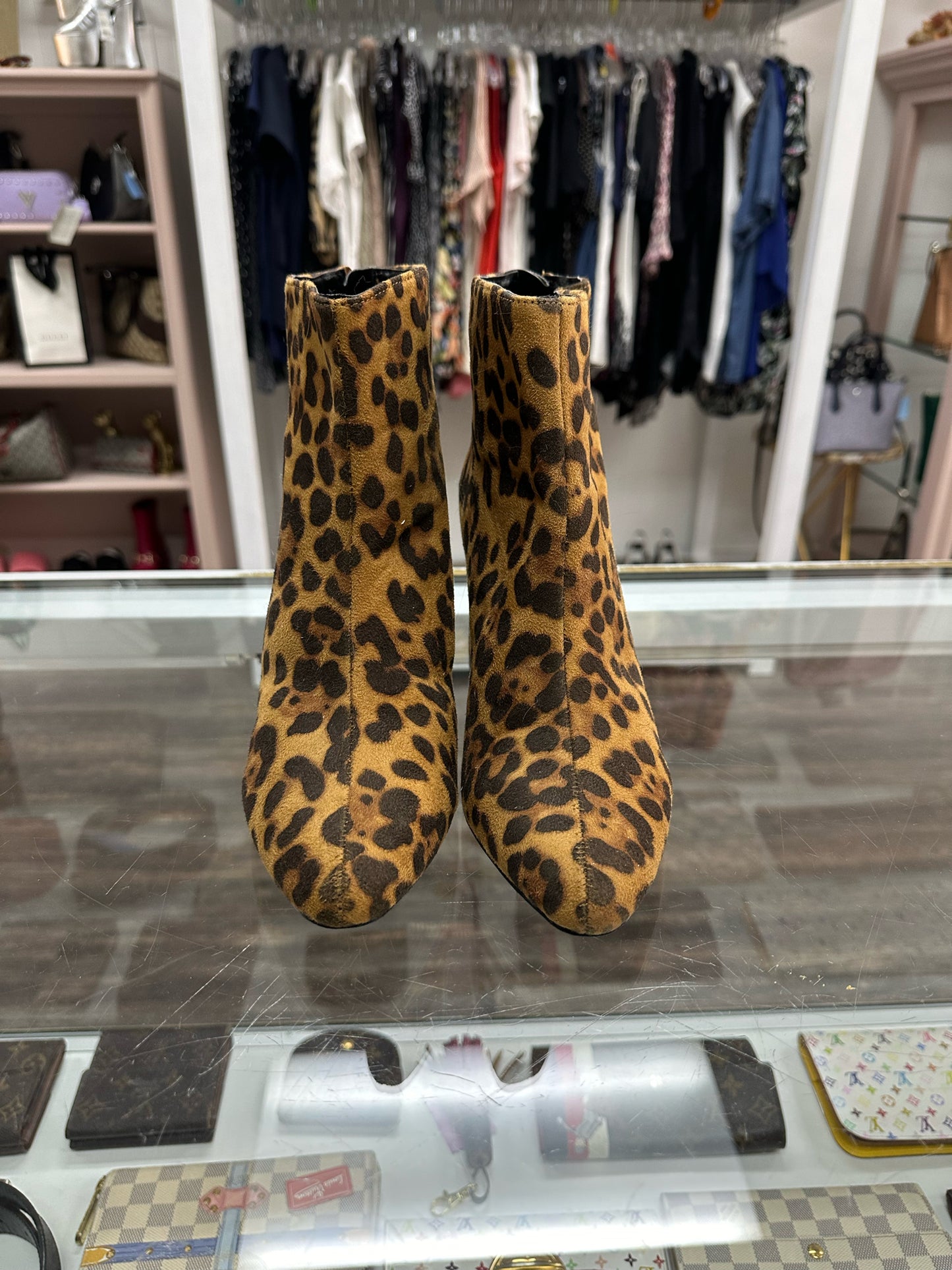 Leopard Print Ankle Boots