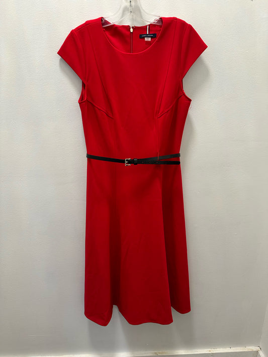 Tommy Hilfiger Red W/ Black Belt Dress