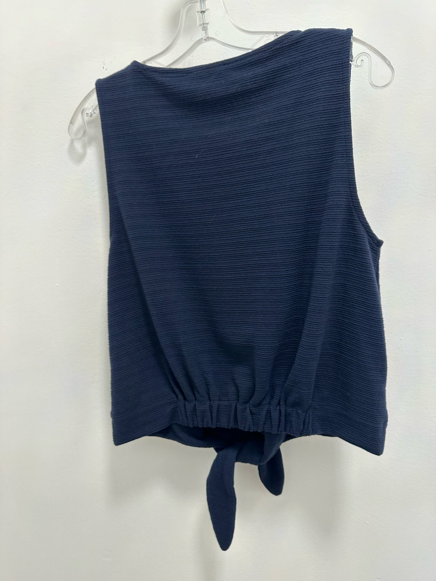 J. Crew Navy Button Up Tank w/ Tie NWT