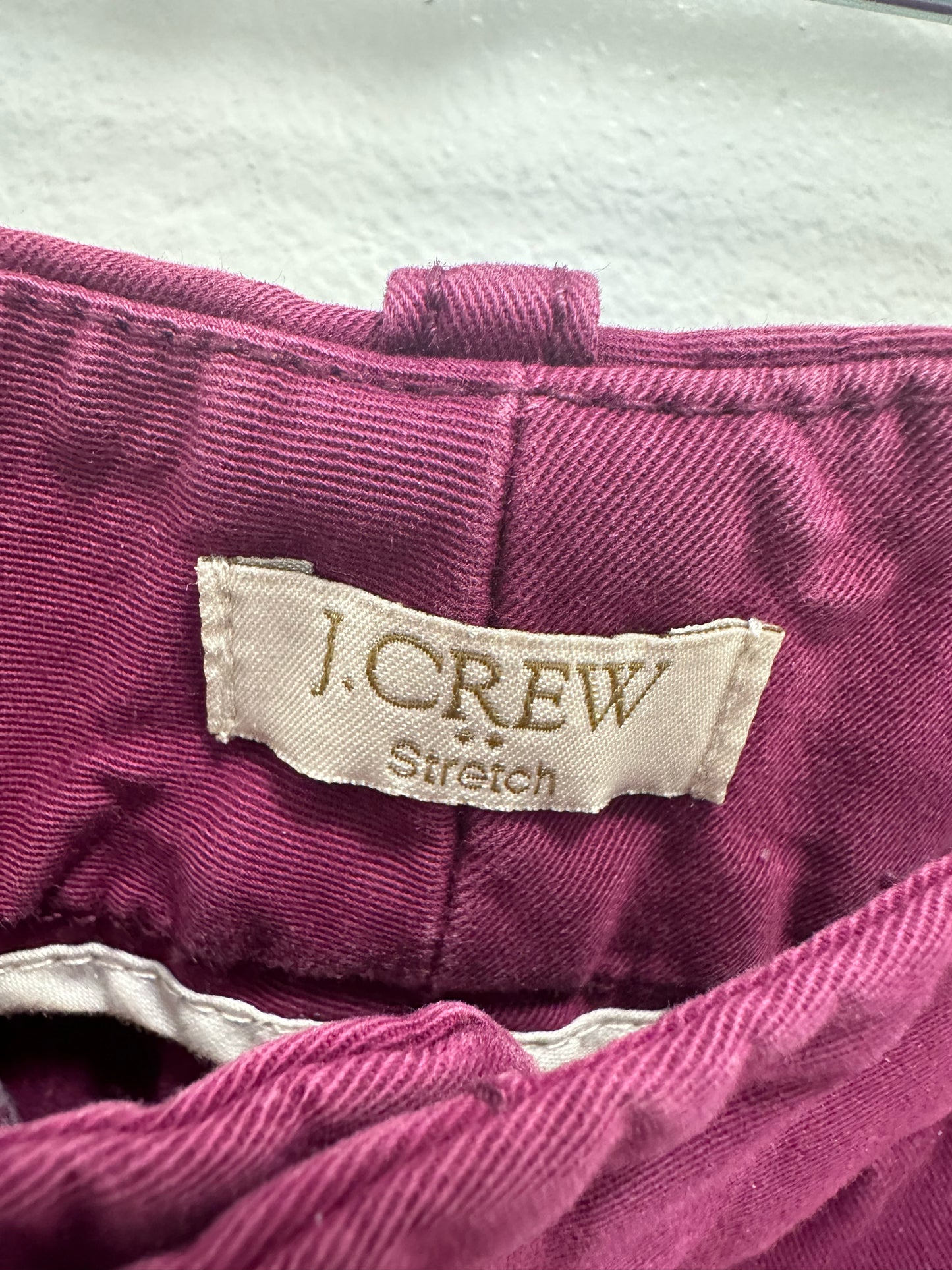 J. Crew Frankie Magenta Cropped Pants