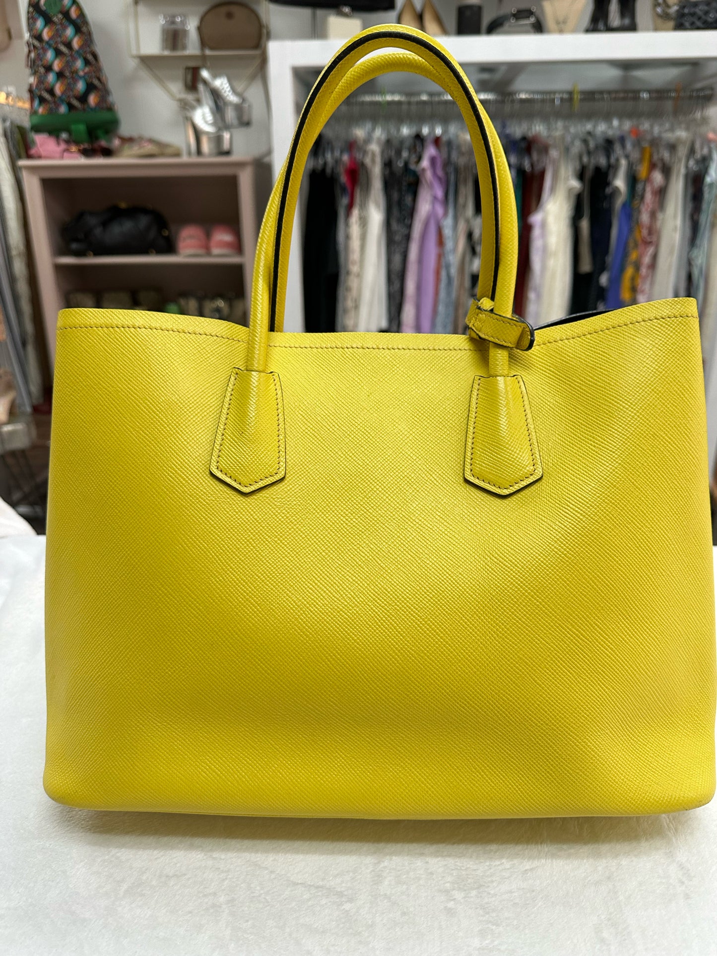 Prada Saffiano Leather Double Tote