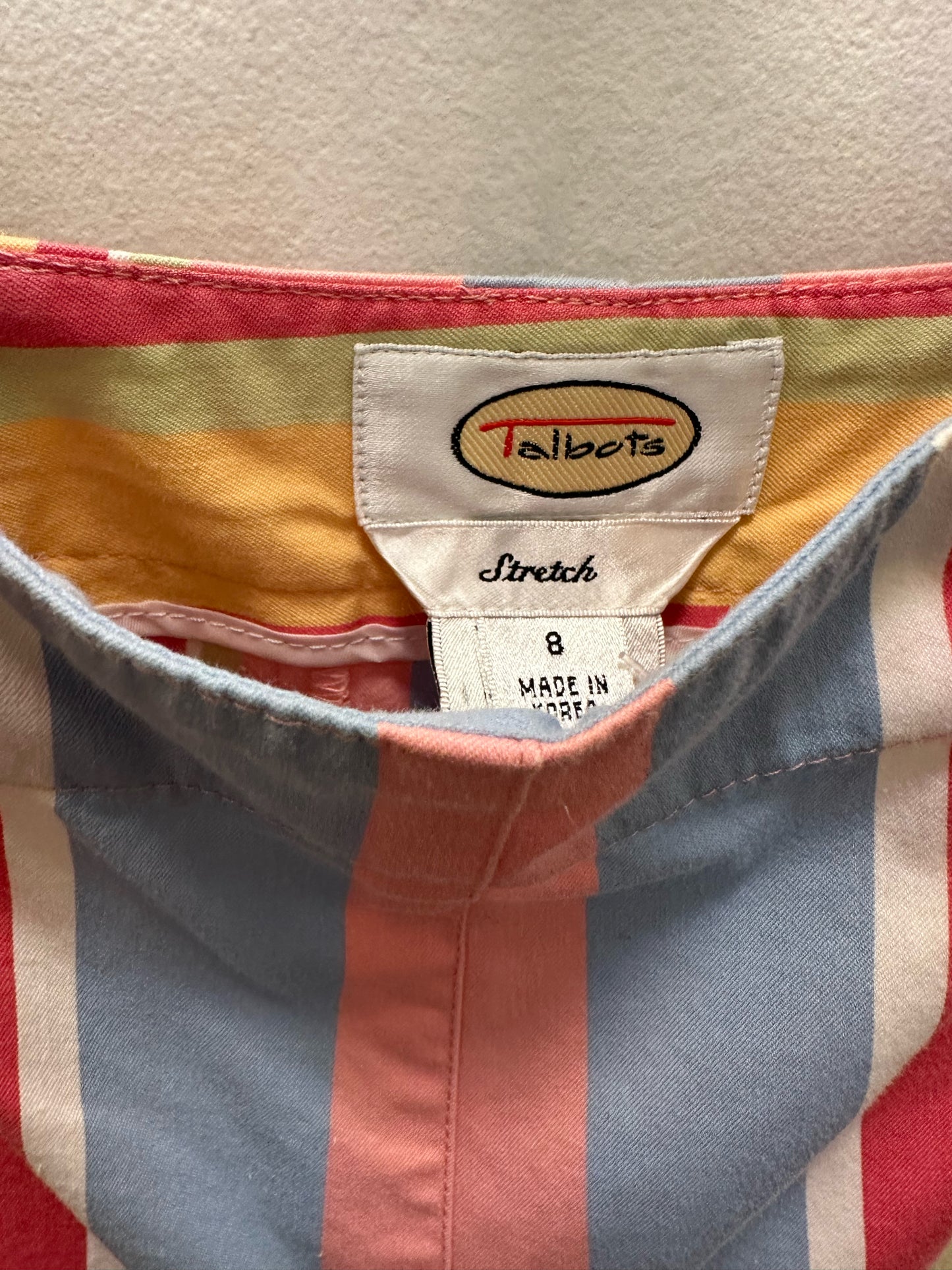 TALBOTS Pastel Striped Pants