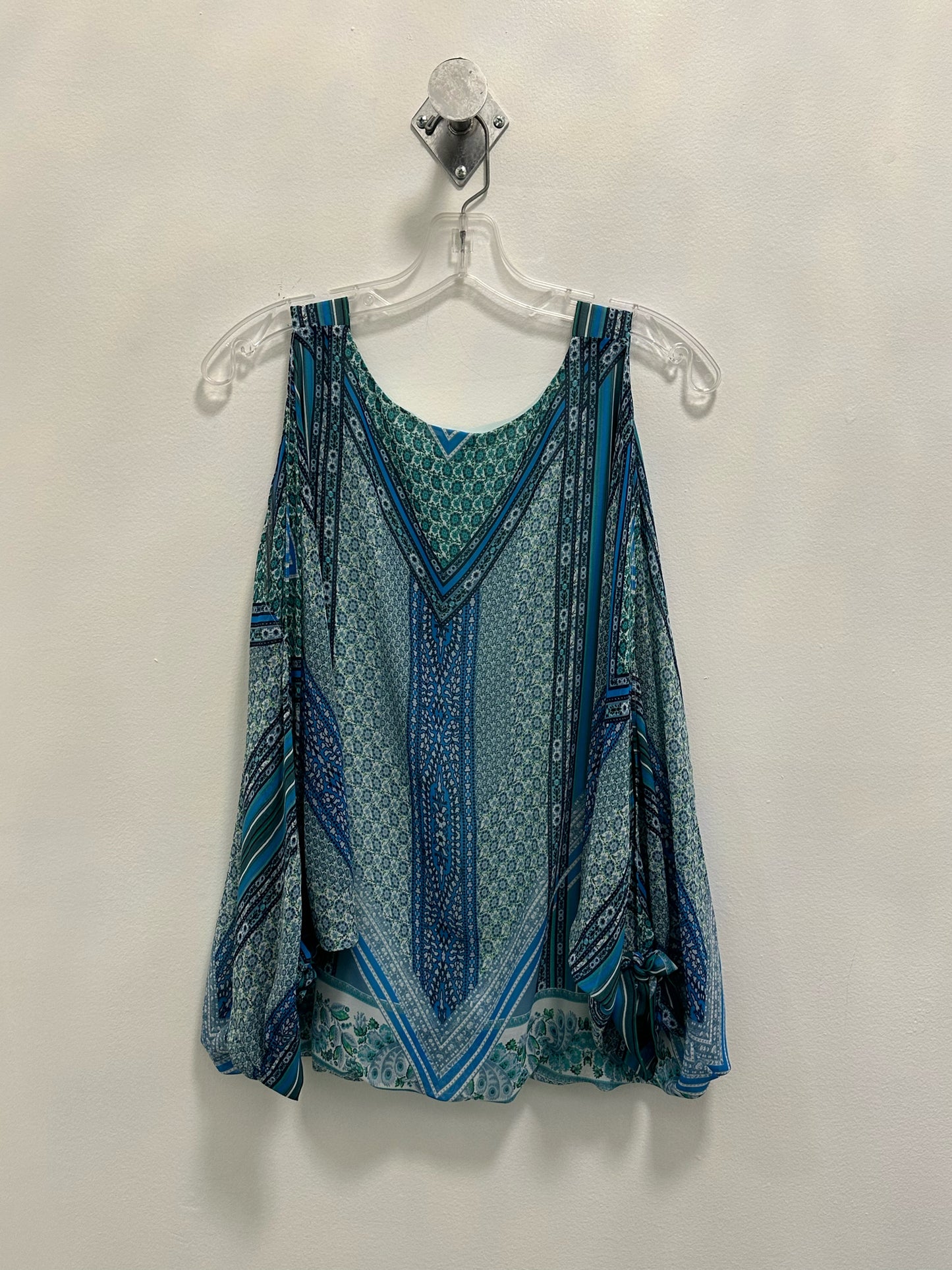 Coco Bianco Blue Pattern Tank Top