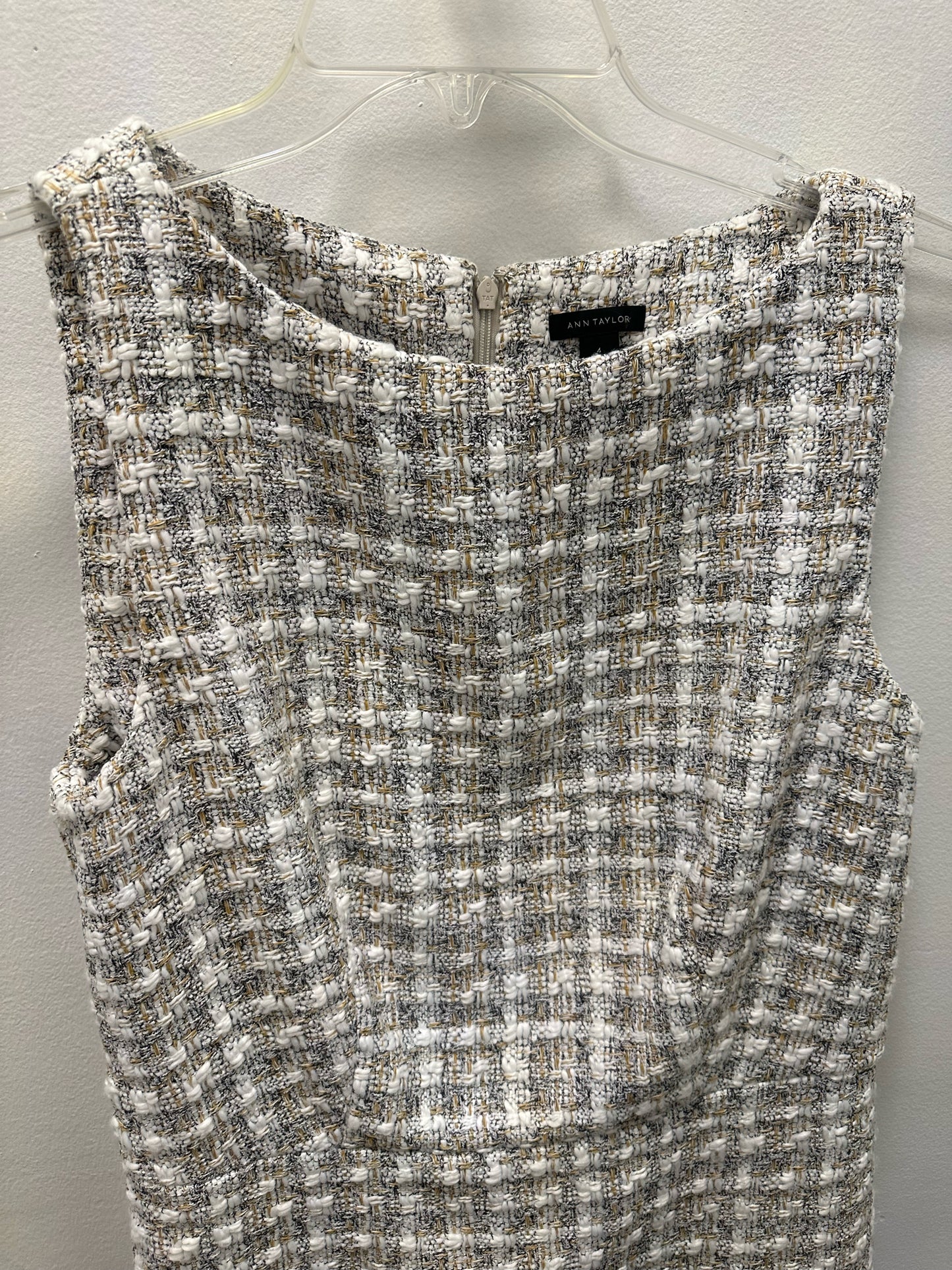 Ann Taylor White Tweed Dress