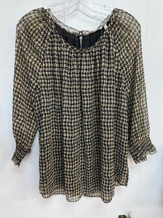 Soft Surroundings  Brown Pattern Long Sleeve NWT