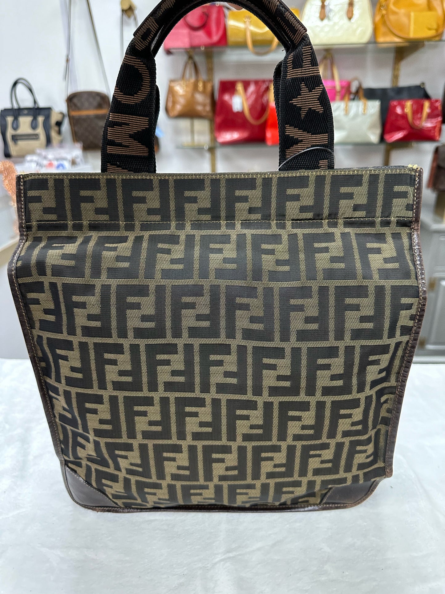 FENDI Zucca Jacquard Foldable Tote