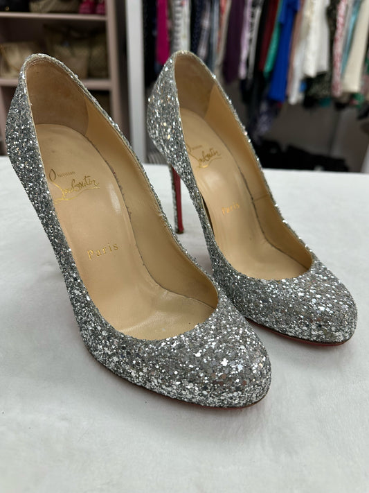 Christian Louboutin Lady Lynch Glitter Heels