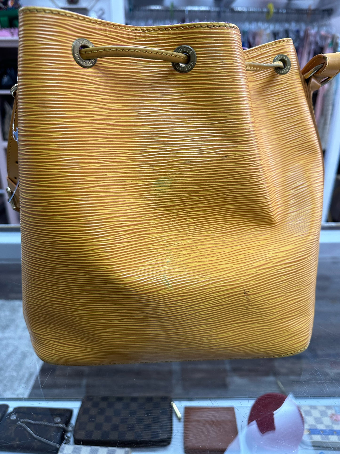 Louis Vuitton Noe Yellow Epi PM Shoulder Bag