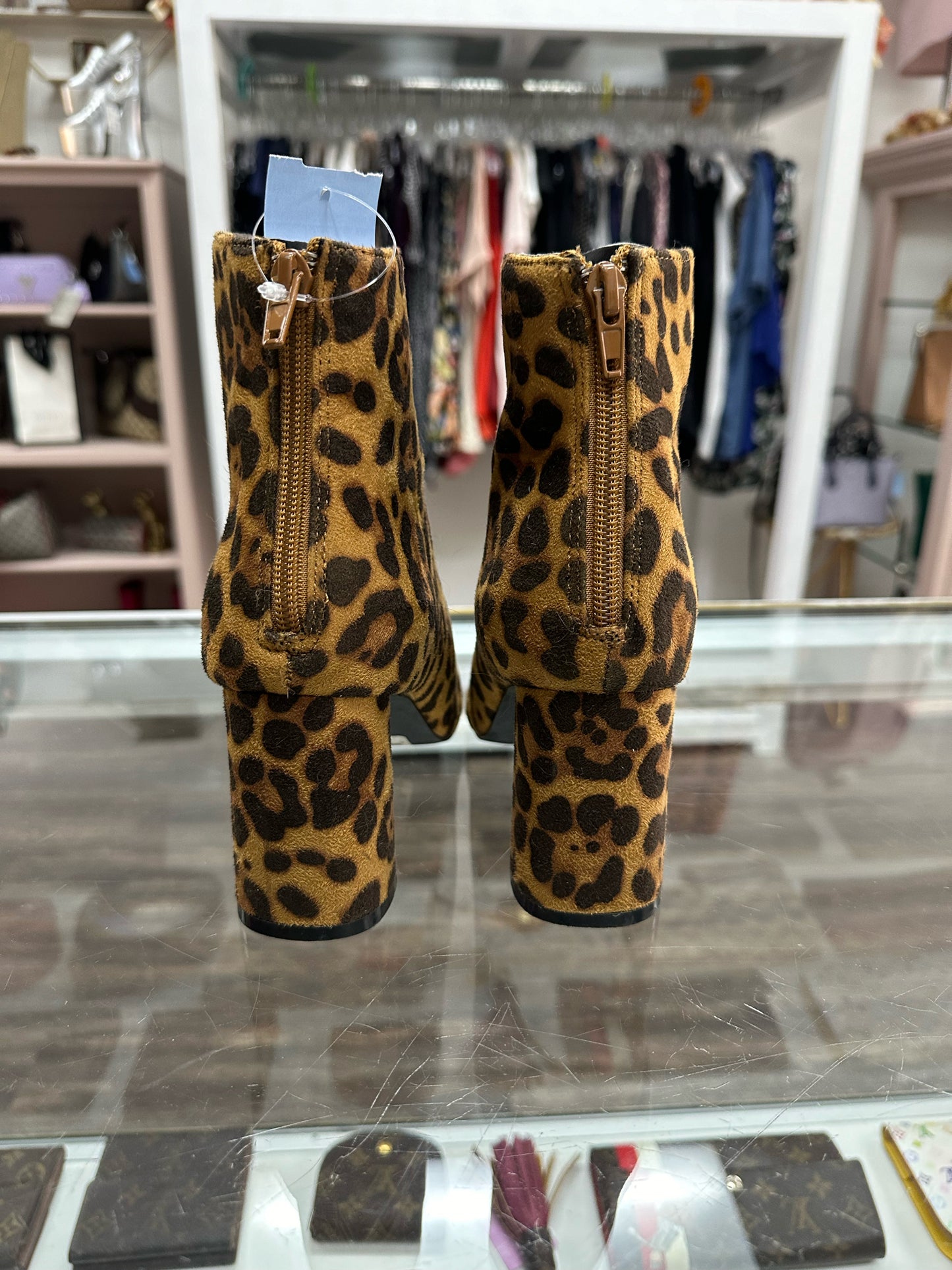 Leopard Print Ankle Boots