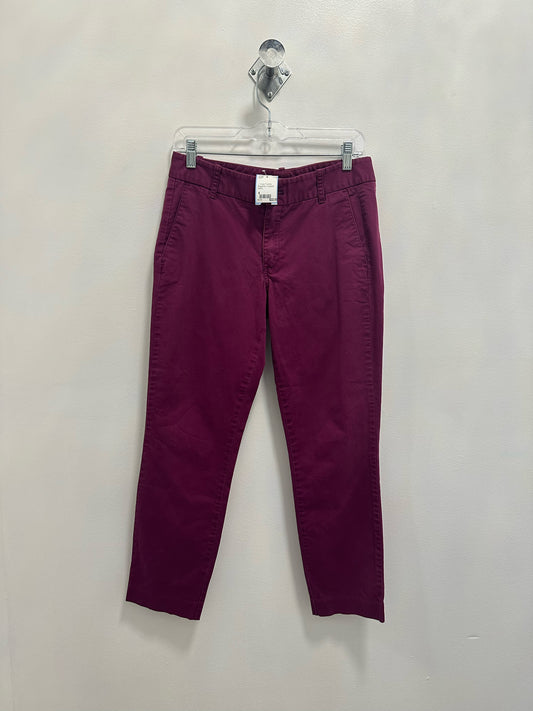 J. Crew Frankie Magenta Cropped Pants