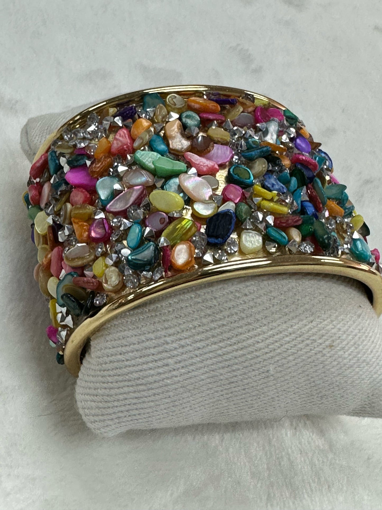 Multi-Color Stone Bangle