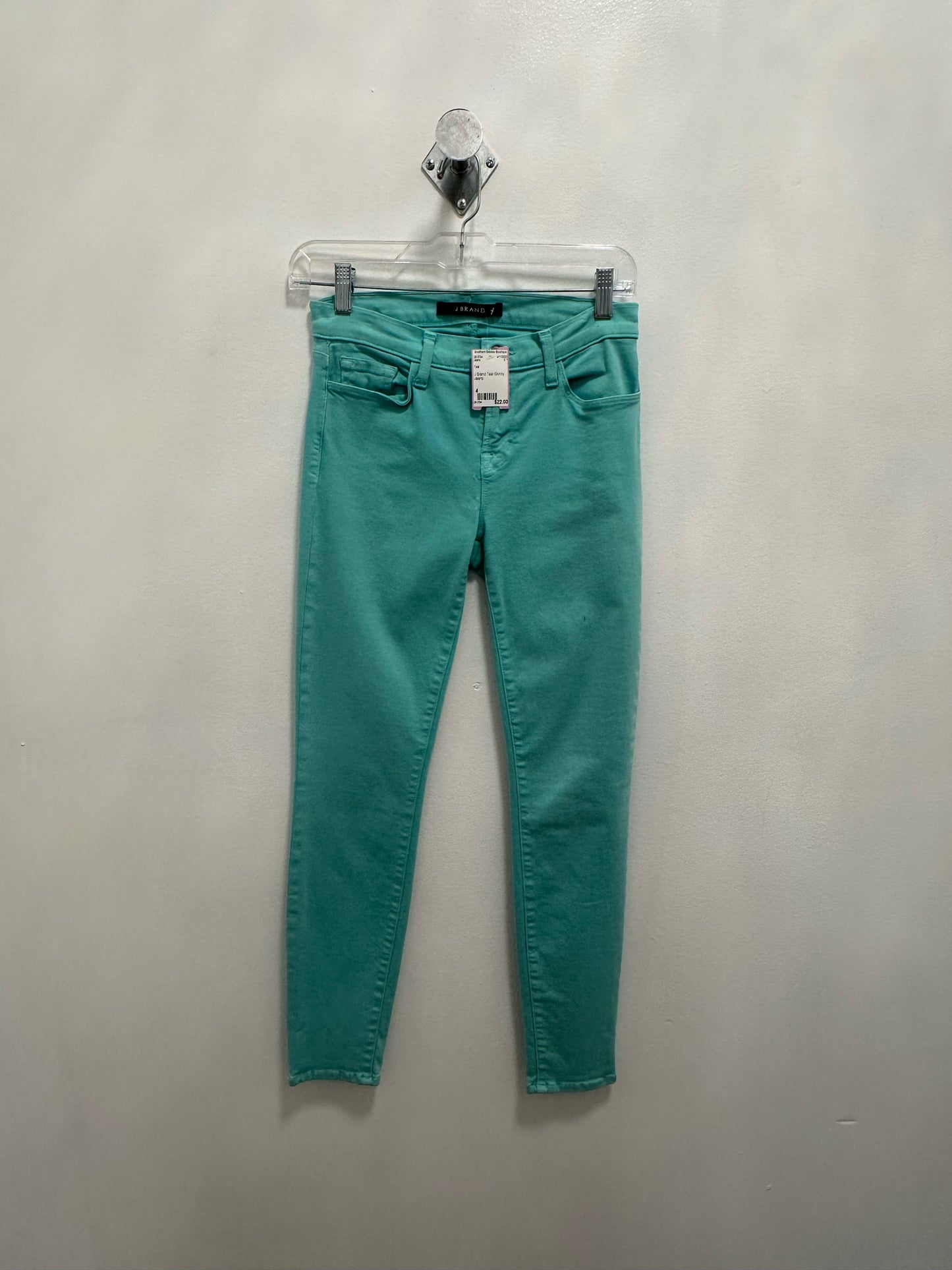 J Brand Teal Skinny Jeans