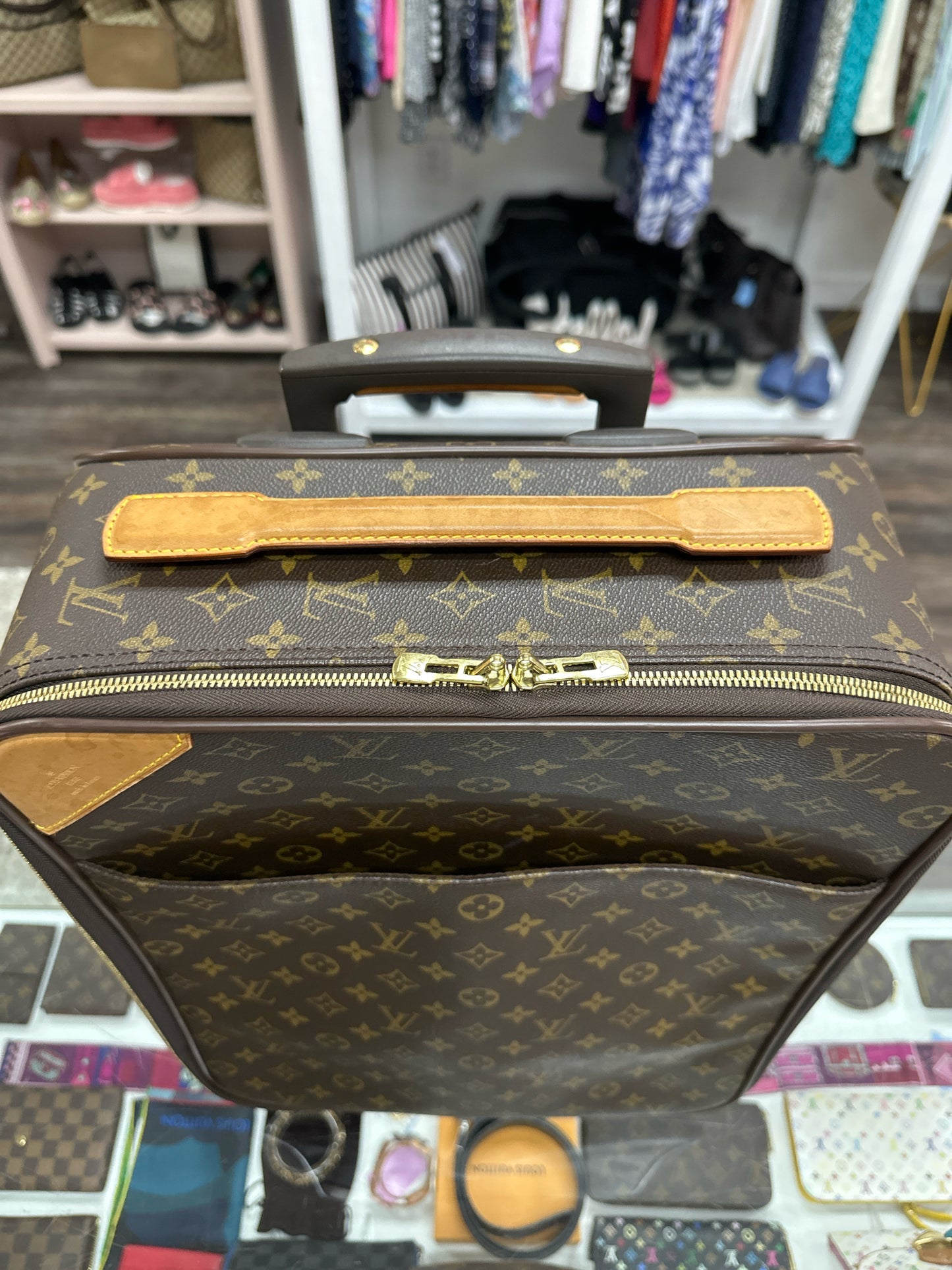 Louis Vuitton Pegase Rolling Carry-On Suitcase