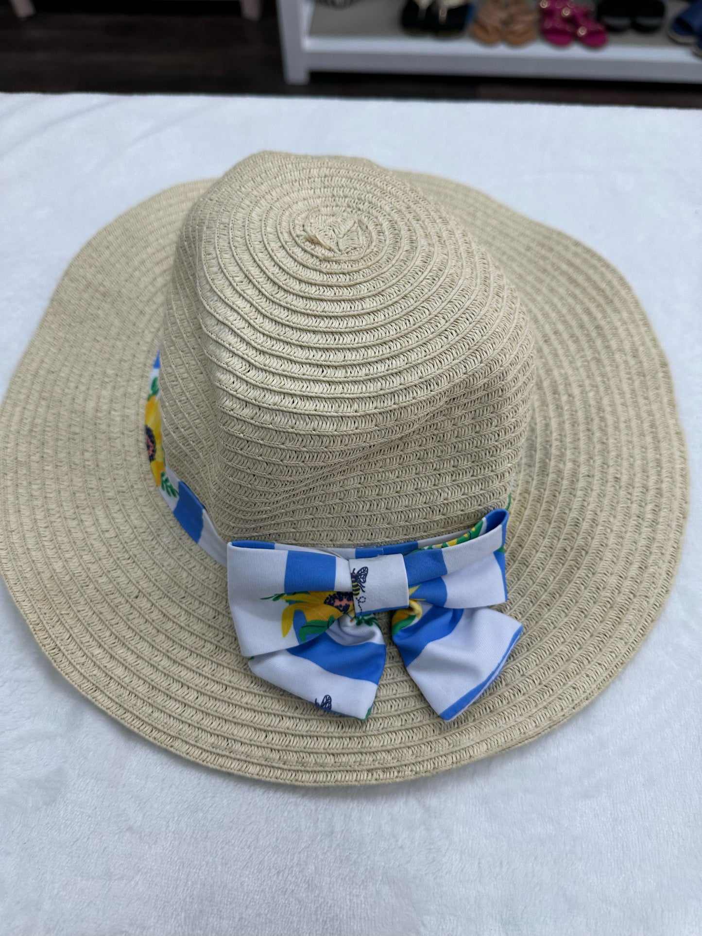 Sun Hat W/ Ribbon Bow