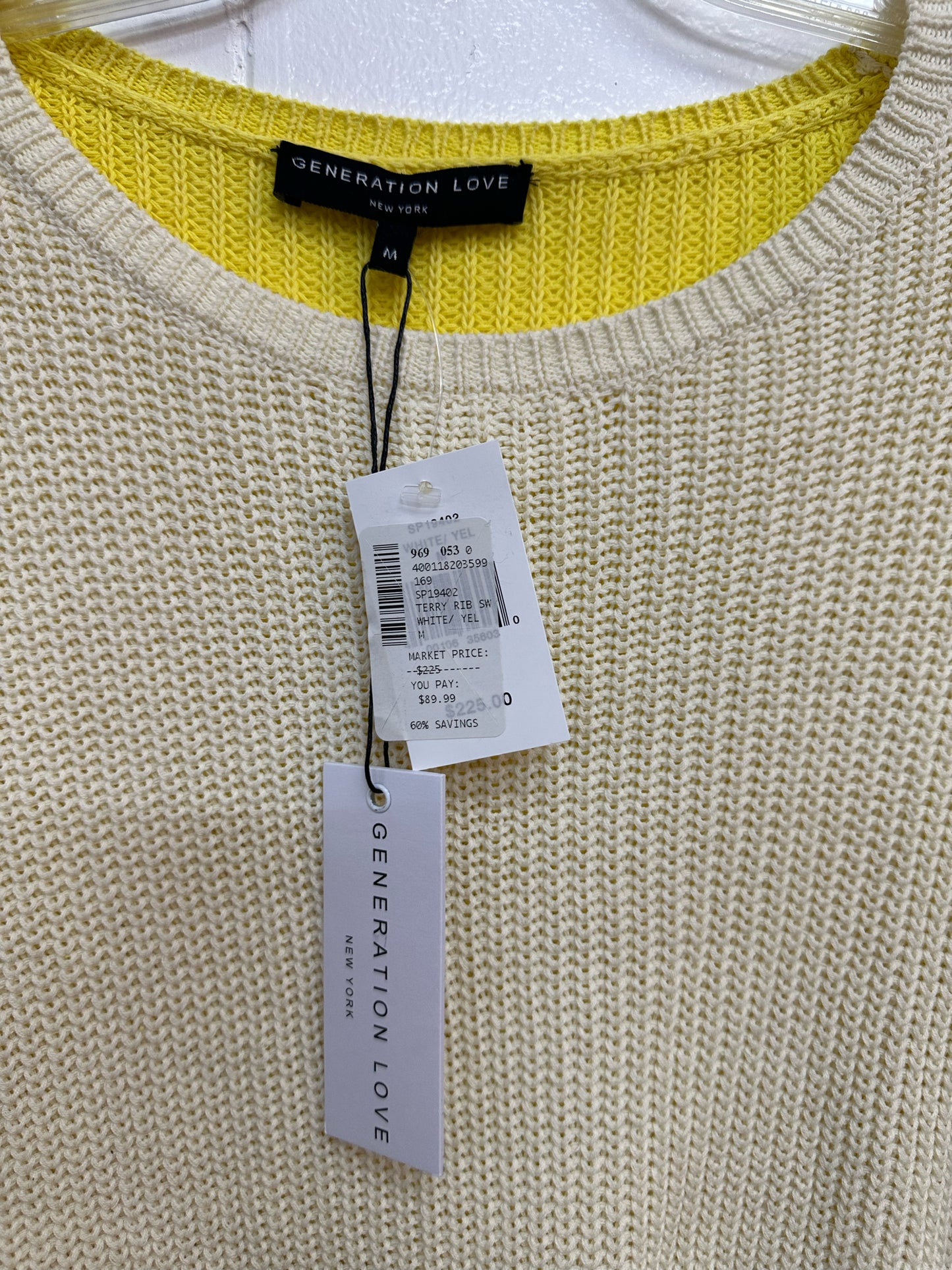 Generation Love  Yellow Sweater NWT