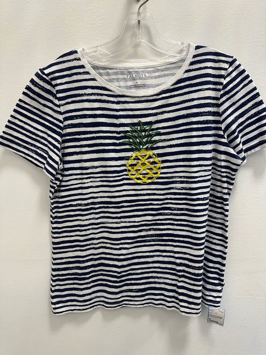 Talbots Pineapple Embroidered Tee