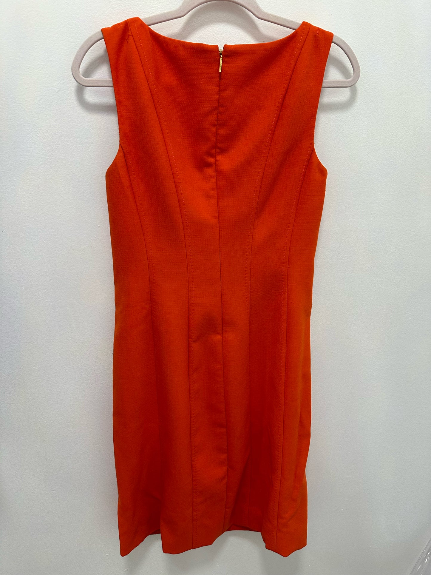 Tory Burch Vivian Ponte Shift Orange Dress