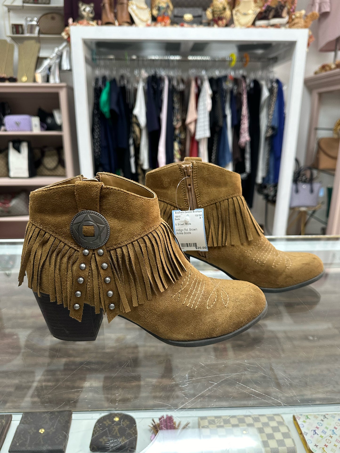 Indigo Rd. Brown Ankle Boots